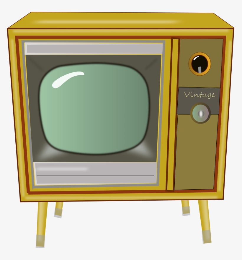 Vintage Tv By Laurianne Here Is A Picture Of A Vintage - Vintage Tv Furniture Clipart, transparent png download