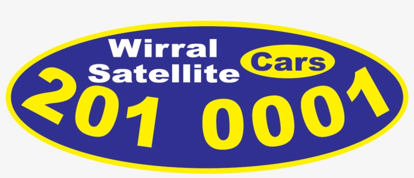 Wirral Satellite Cars Logo - Blue And White, transparent png download