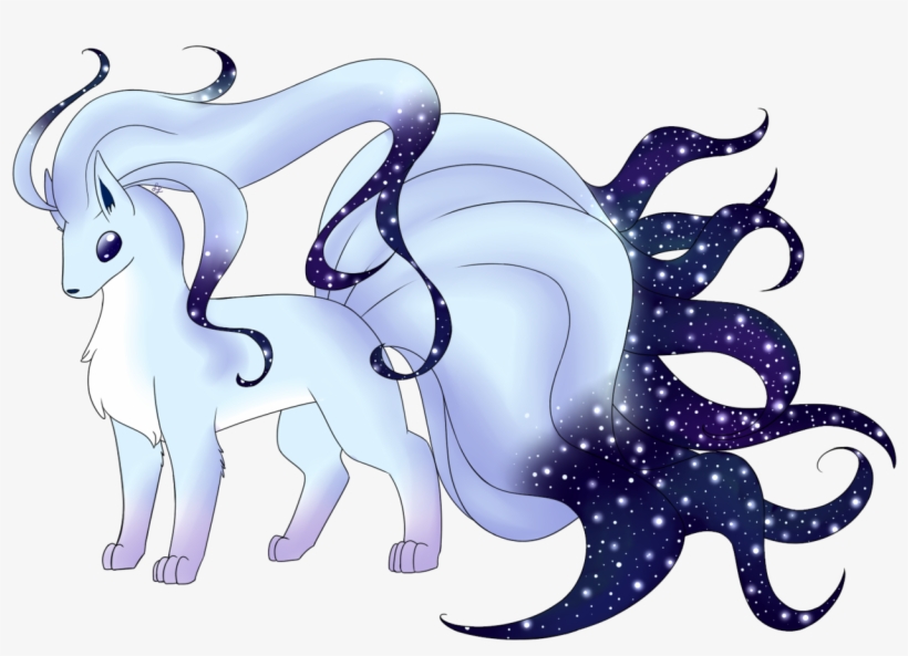 Meet Andromeda, My Alolan Ninetales Oc She Has An Extra, transparent png download