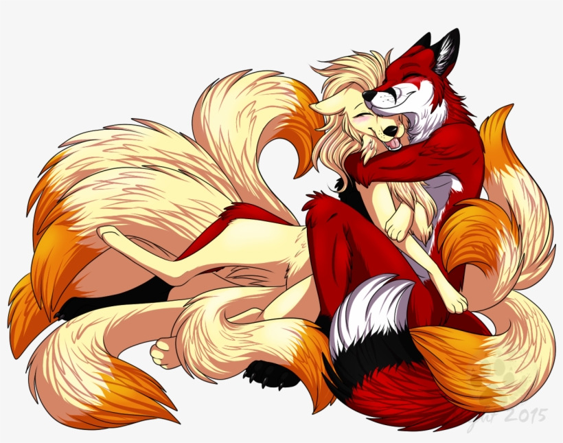 A Ninetales Cuddle, transparent png download