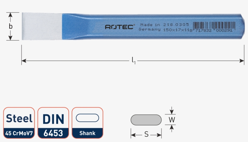 Cold Chisel, Flat With Round Edges, transparent png download