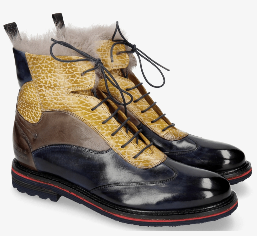 Ankle Boots Amelie 68 Navy Brazil Stone Ocra, transparent png download