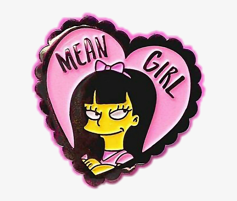 Girls Mean Meangirl Tumblr Tumblrgirl Lossimpson Png, transparent png download