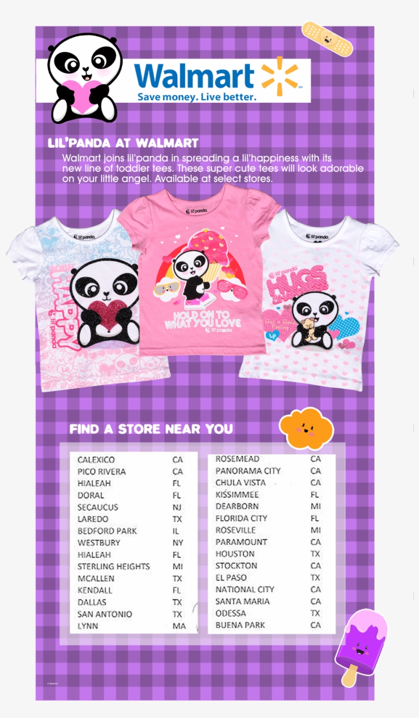 Lil'panda Walmart Toddler Tees, transparent png download