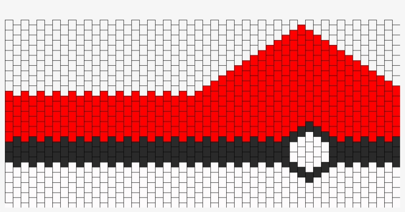Pokeball Wallet Kandi Pattern, transparent png download