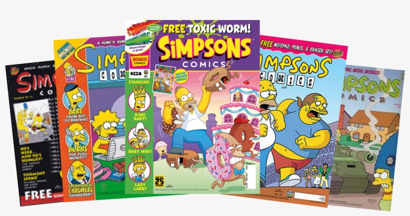 Simpsons Comics Logo, transparent png download