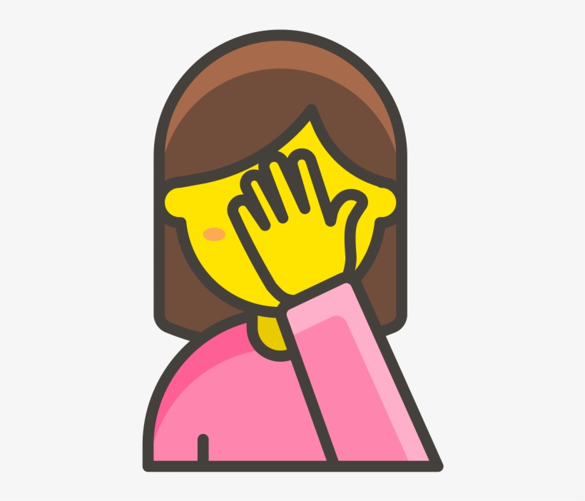 Woman Facepalming Emoji, transparent png download