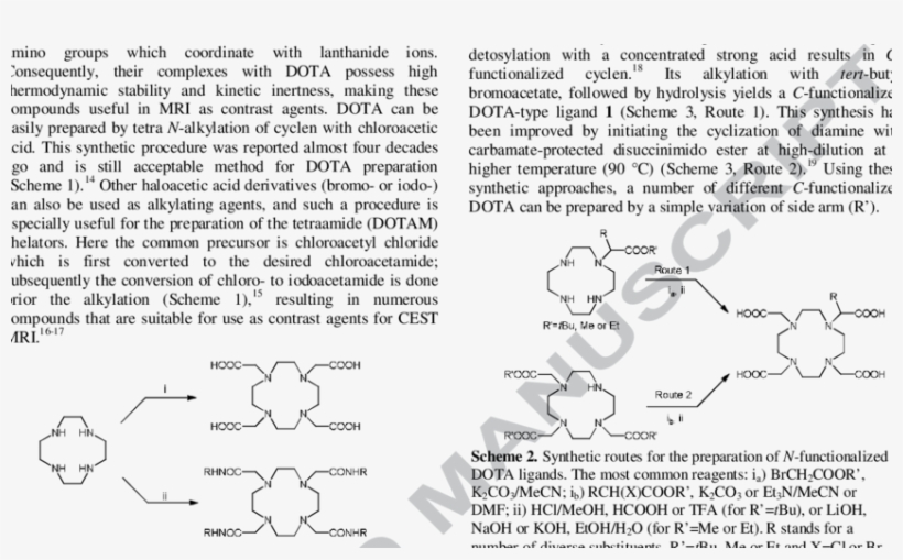 General Synthetic Scheme For The Preparation Of Dota, transparent png download