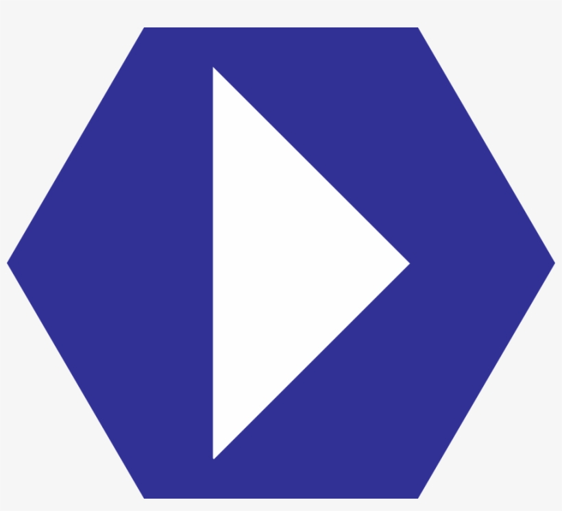 Right Arrow Hexagonal Icon, transparent png download