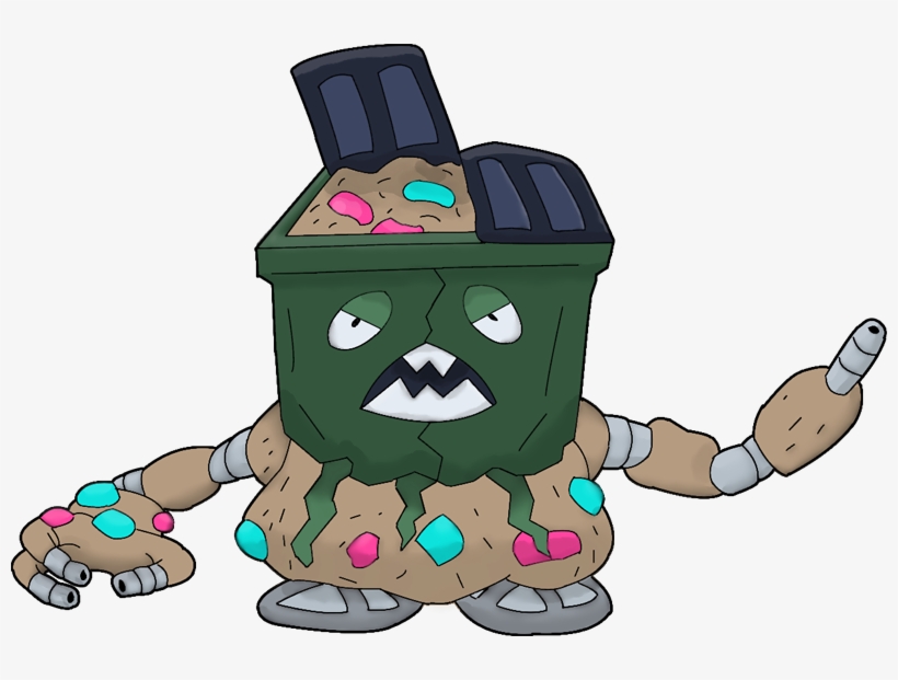 Pokemon Shiny Mega Garbodor Is A Fictional Character, transparent png download