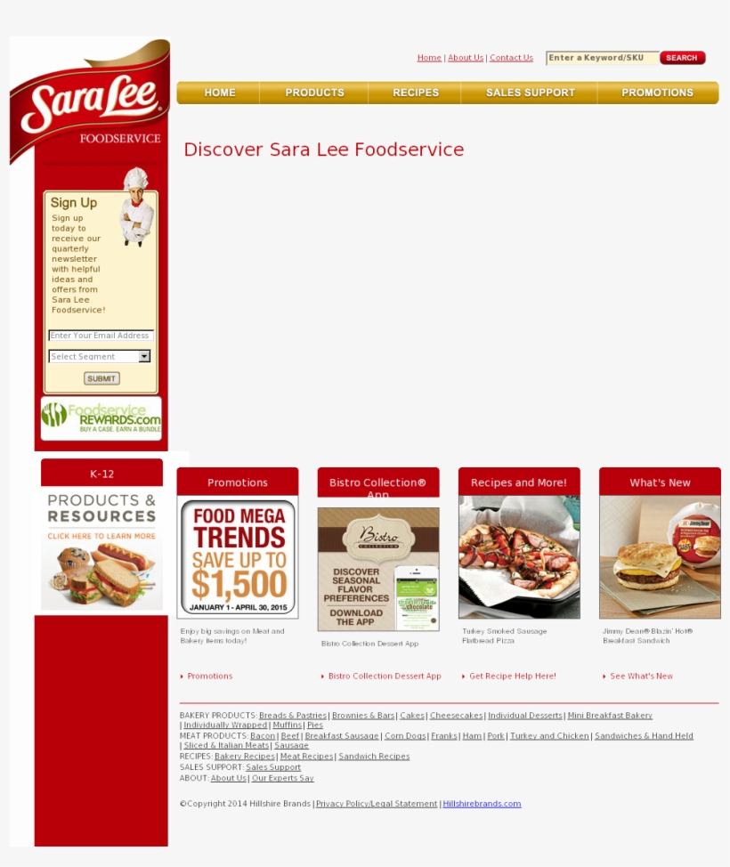Sara Lee Foodservice Competitors, Revenue And Employees, transparent png download