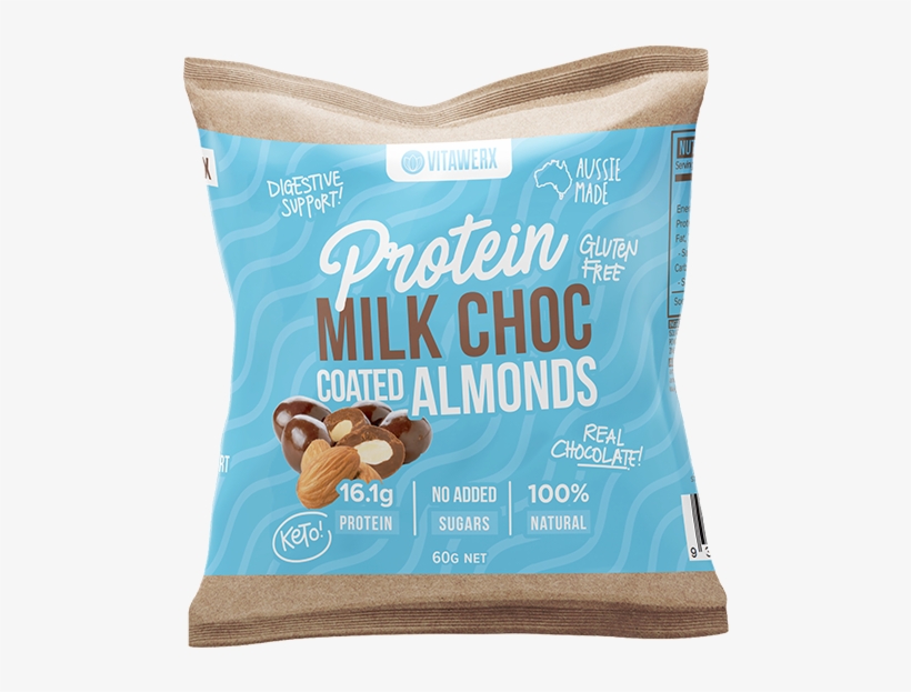 Protein Chocolate Coated Almonds, transparent png download