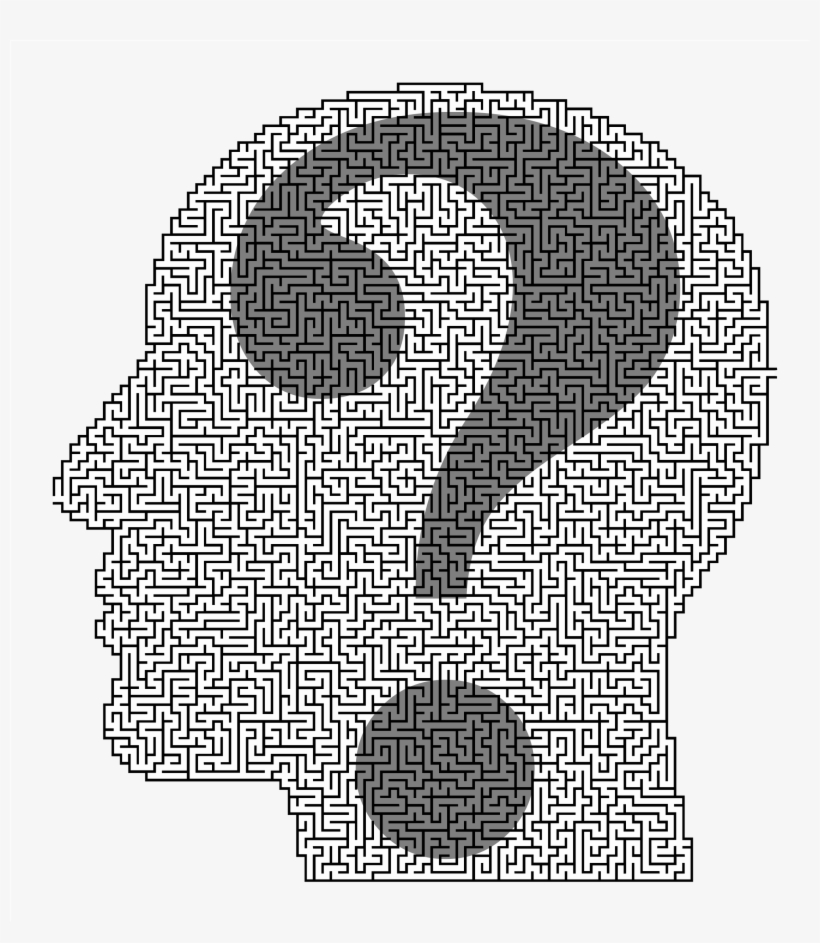 This Free Icons Png Design Of Man Head Maze Question, transparent png download