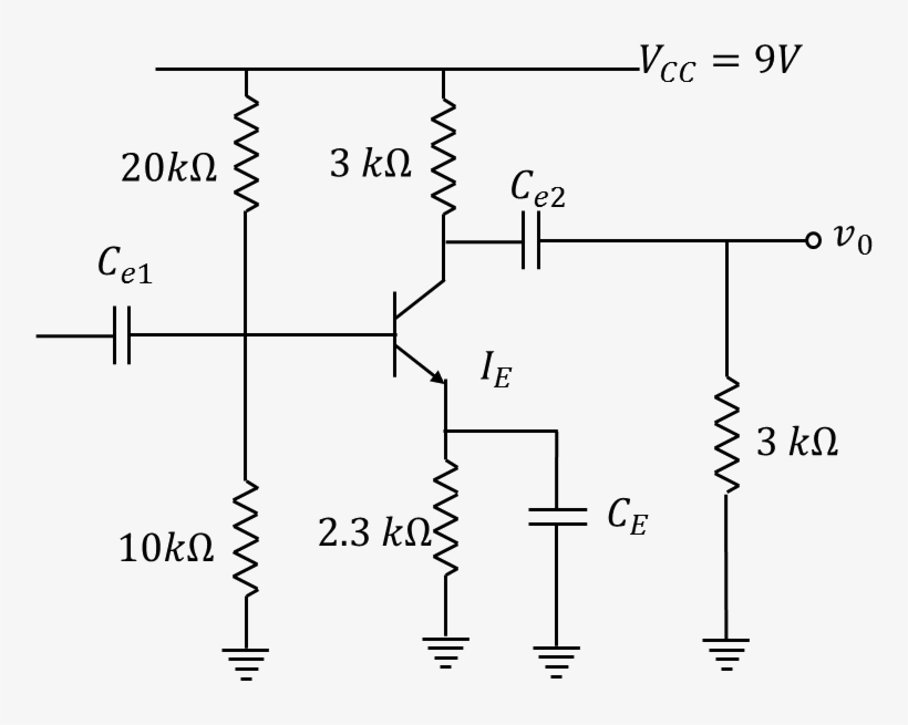 The Circuit Consists Of Transistor, Capacitors And, transparent png download