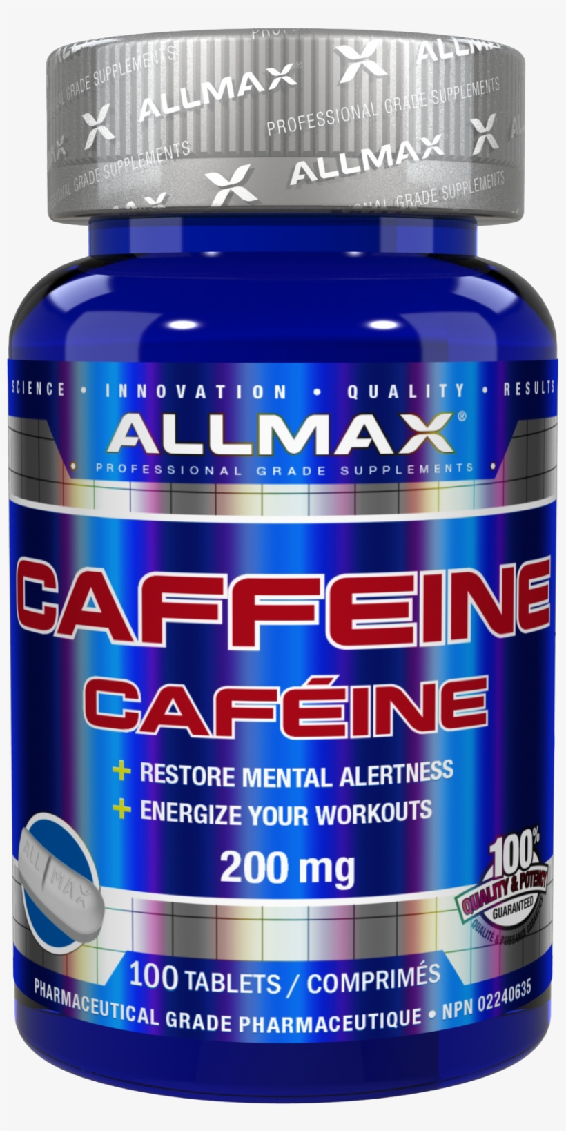 Allmax Caffeine, transparent png download