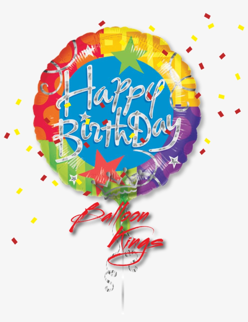 Large Happy Birthday Blitz, transparent png download