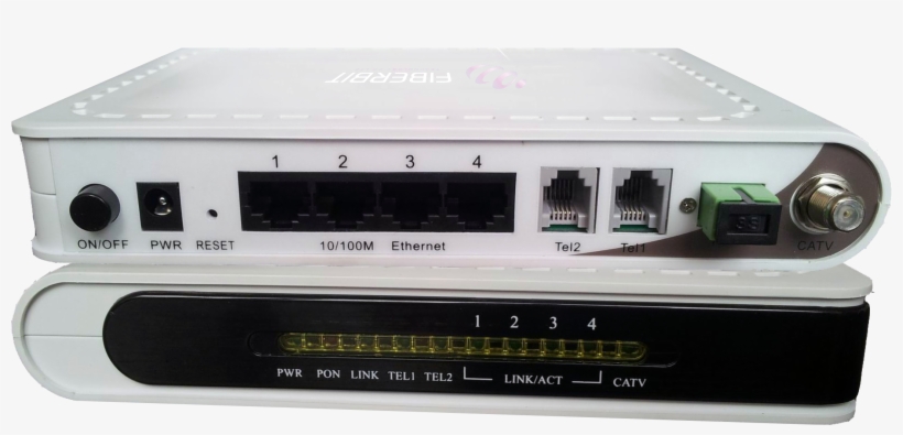 Triple Play Onu For Ftth 4 Ethernet 2 Voice Fxs And, transparent png download