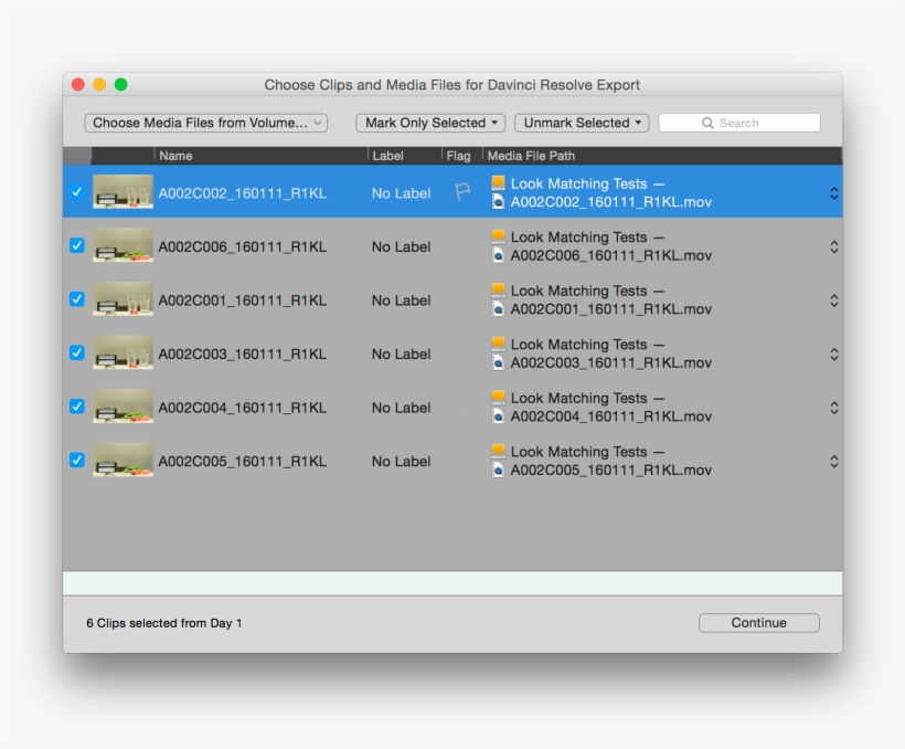 Choose Clips And Media Files For Davinci Resolve Export, transparent png download