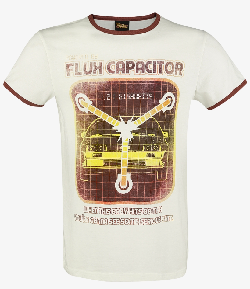 Null Flux Capacitor Off White/brown T Shirt 359889, transparent png download