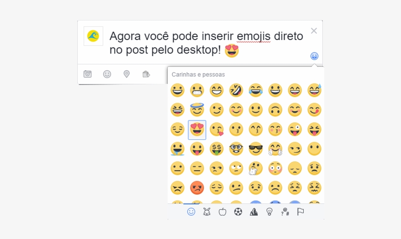 Emojis Direto No Post, Pelo Desktop, transparent png download