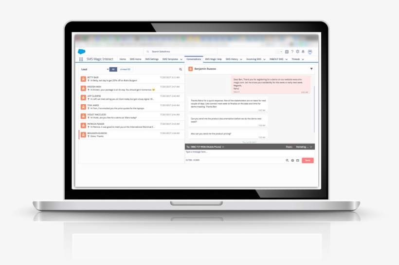 Since All Messaging Data Remains In Salesforce As The, transparent png download