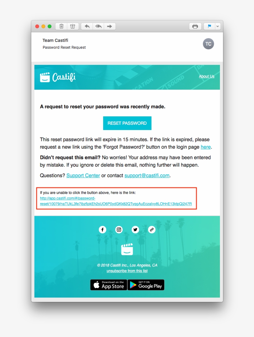 Password Reset Email, transparent png download