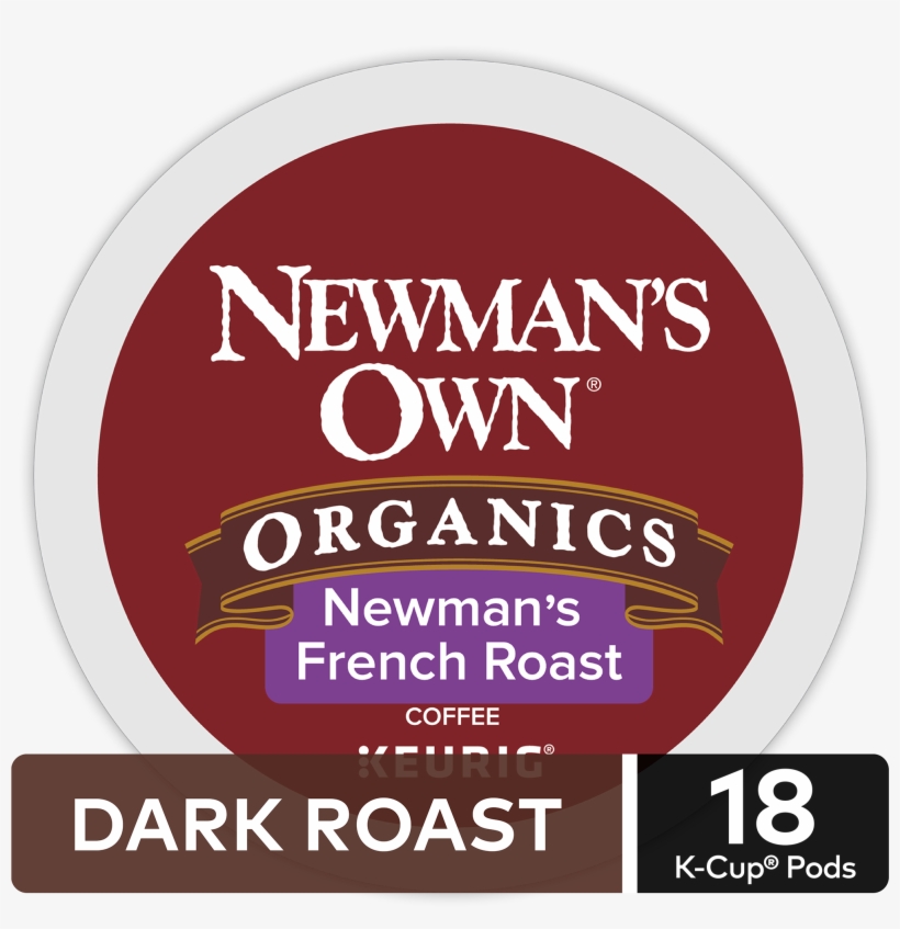 Newman's Own Organics French Roast, Coffee Keurig K-cup, transparent png download