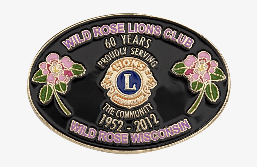 Wild Rose Lions Club 60 Year Pin, transparent png download
