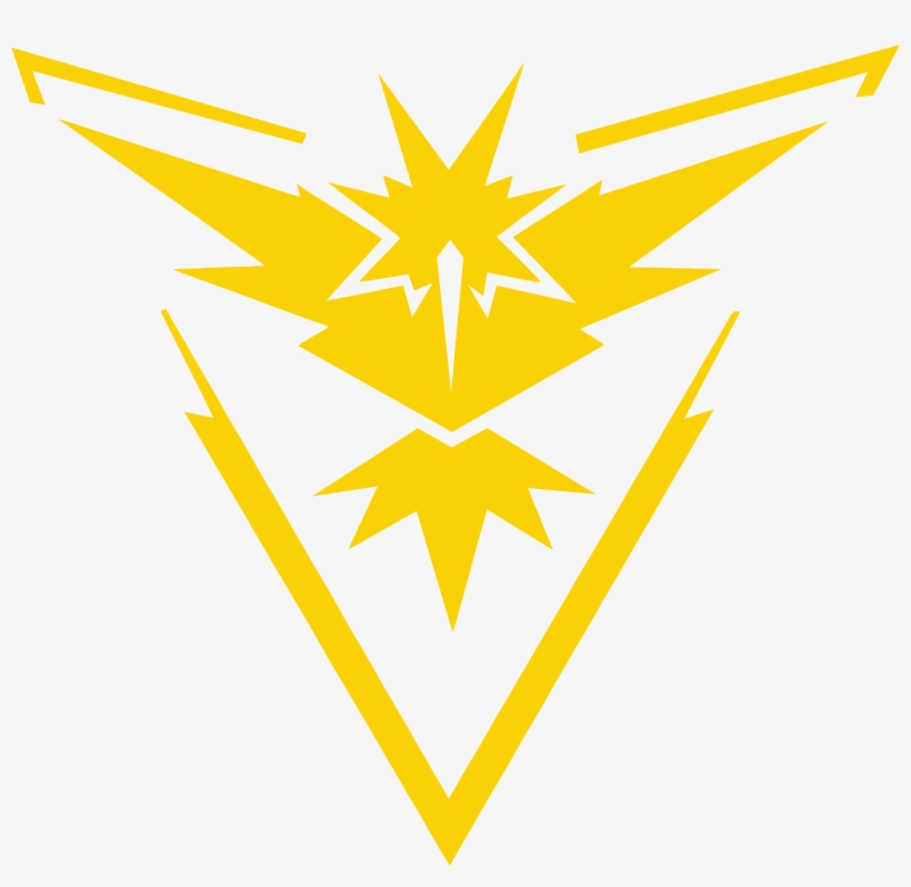 Pokemon, Pokemon Go Team Instinct Vinyl Insignia Are, transparent png download