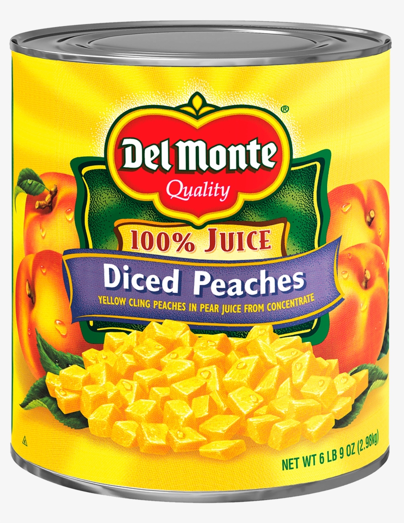 Del Monte® Diced Yellow Cling Peaches In Pear Juice, transparent png download