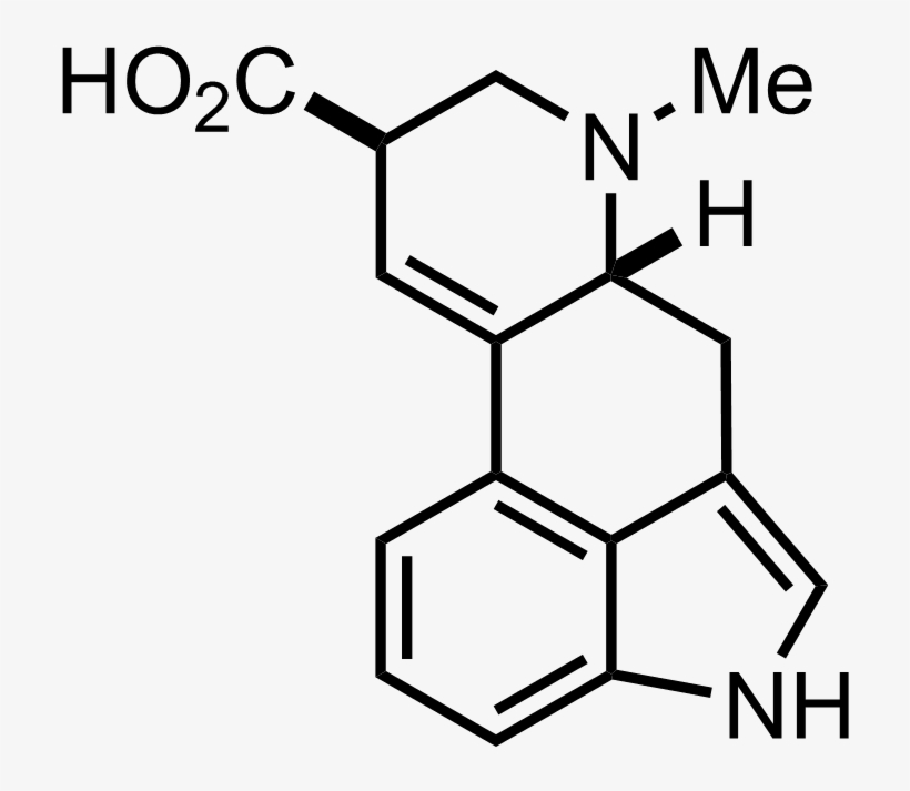 Structure Of Lysergic Acid, transparent png download