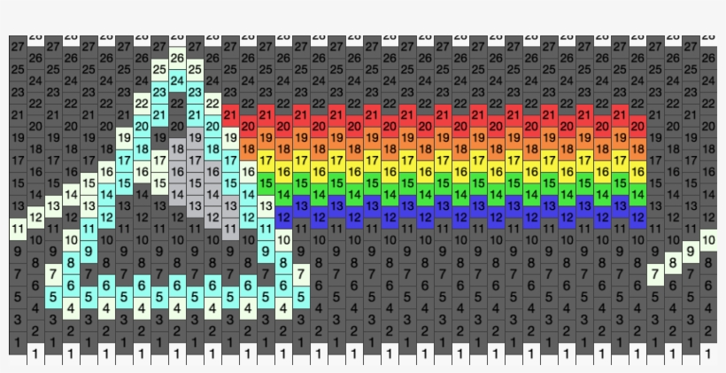 Pink Floyd Cuff Kandi Pattern, transparent png download