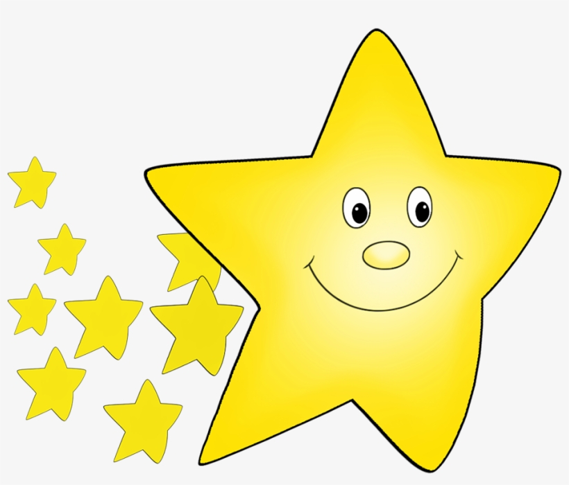 Red Flying Star Drawing - Cartoon, transparent png download