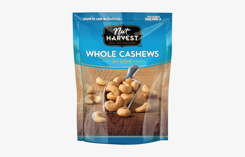 Nut Harvest® Sea Salted Whole Cashews - Nut Harvest Dark Chocolate Almond Toffee Bites, 5.25, transparent png download