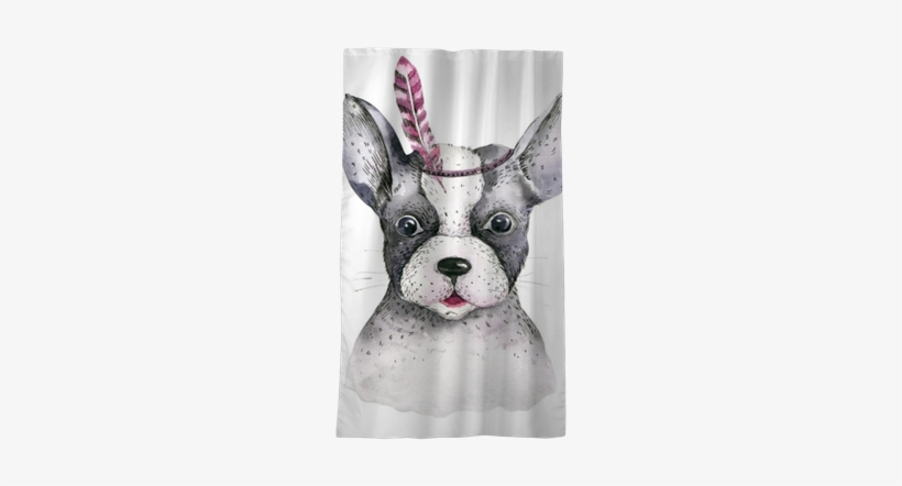Watercolor Closeup Portrait Of Cute Dog - Watercolor Painting, transparent png download