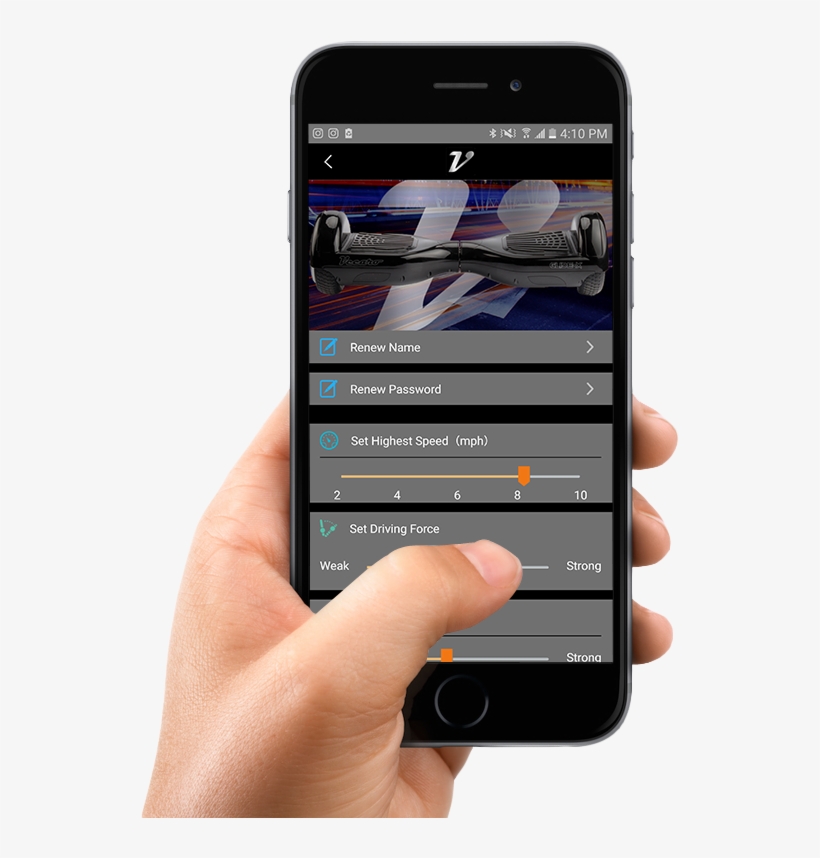 Hand Holding Smartphone Png Image With App - Zhiyun Crane V2 3axis Handheld Gimbal Stabilizer, transparent png download