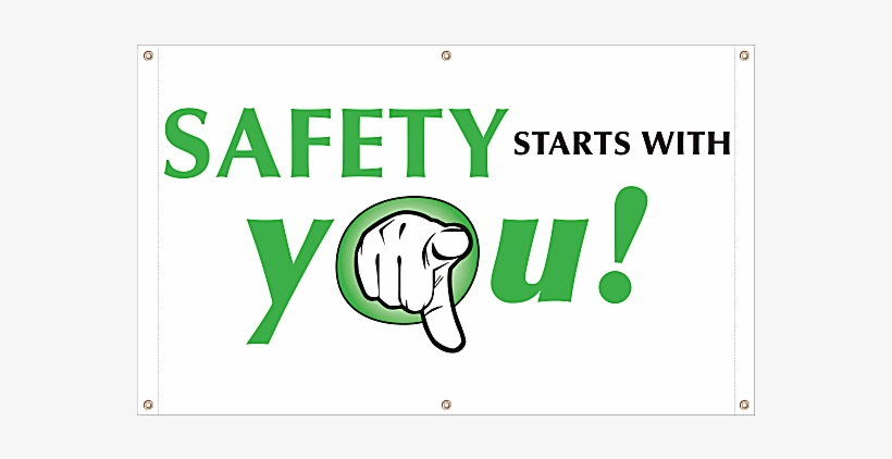 Safety Starts With You Vinyl Banner - Frente Para La Victoria, transparent png download