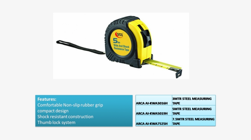 Arca Ai-kwa5019h - Tape Measure, transparent png download