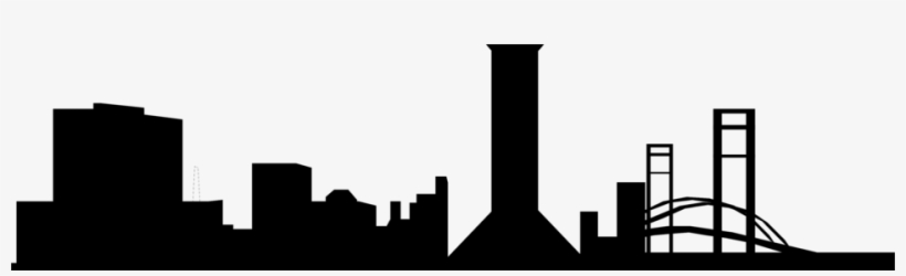 Nyc Skyline Silhouette Png Jpg Free Stock - City Silhouette Vector, transparent png download