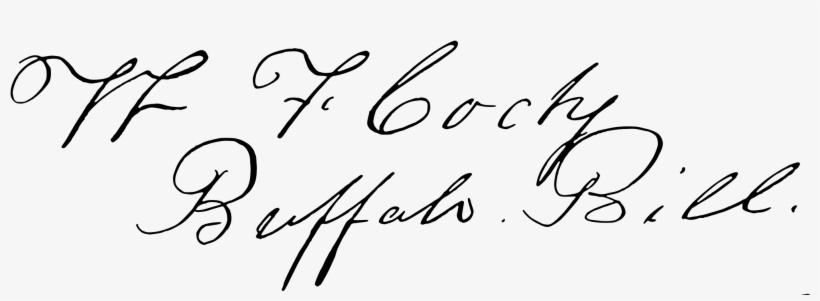 Open - Buffalo Bill Signature, transparent png download