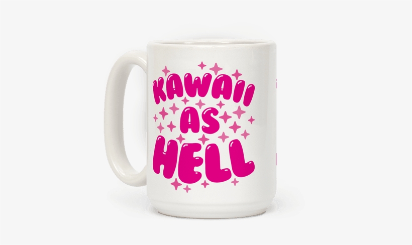 This Funny Kawaii Mug Features Magical Sparkles And - T-shirt, transparent png download