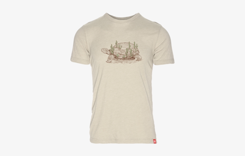 Desert Tortoise Organic 50/50 T-shirt - T-shirt, transparent png download