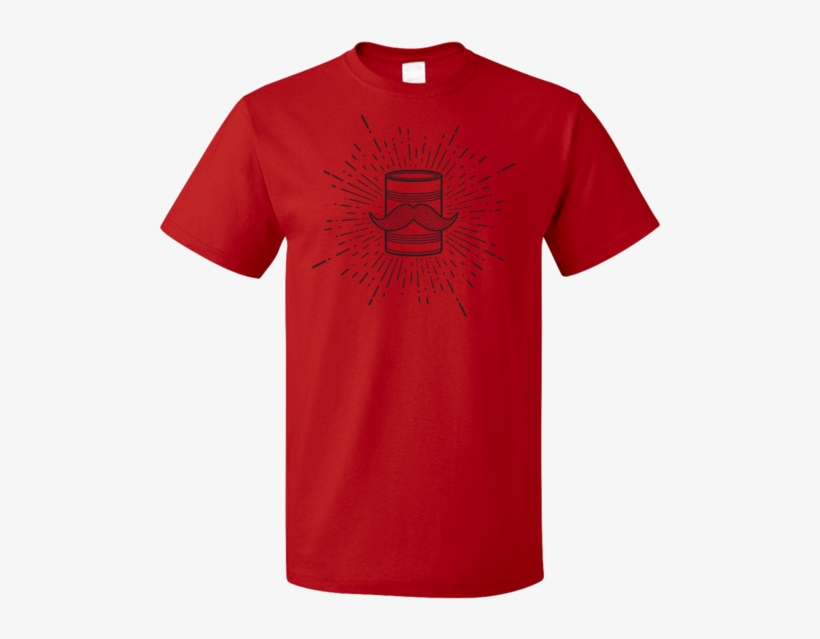 Tin Can Brothers Mustache Can Black T-shirt - Fest T Shirt, transparent png download