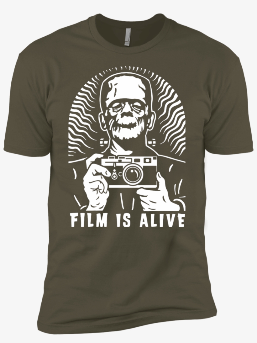 Film Is Alive "frank & His Camera" Premium Short - Minecraft-cow Chop Short Sleeve Tee, transparent png download