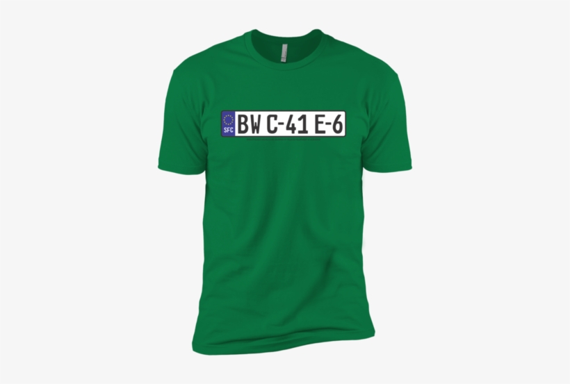 Euro License Plate Film Dev Premium Short Sleeve T-shirt - Minecraft-cow Chop Short Sleeve Tee, transparent png download