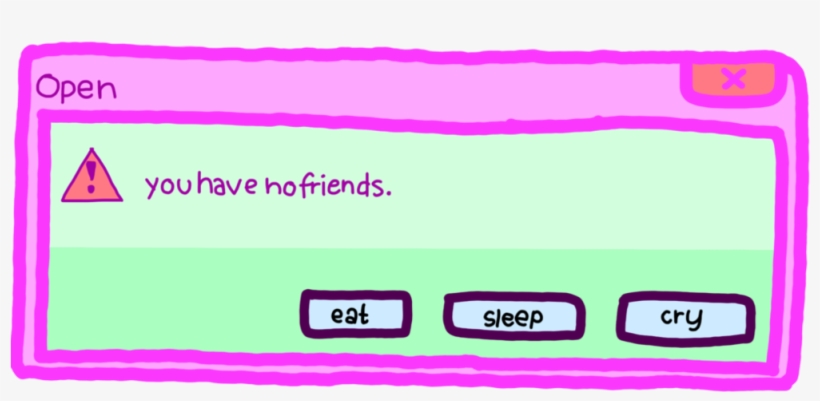 Message Transparent Pastel - You Have No Friends Png, transparent png download
