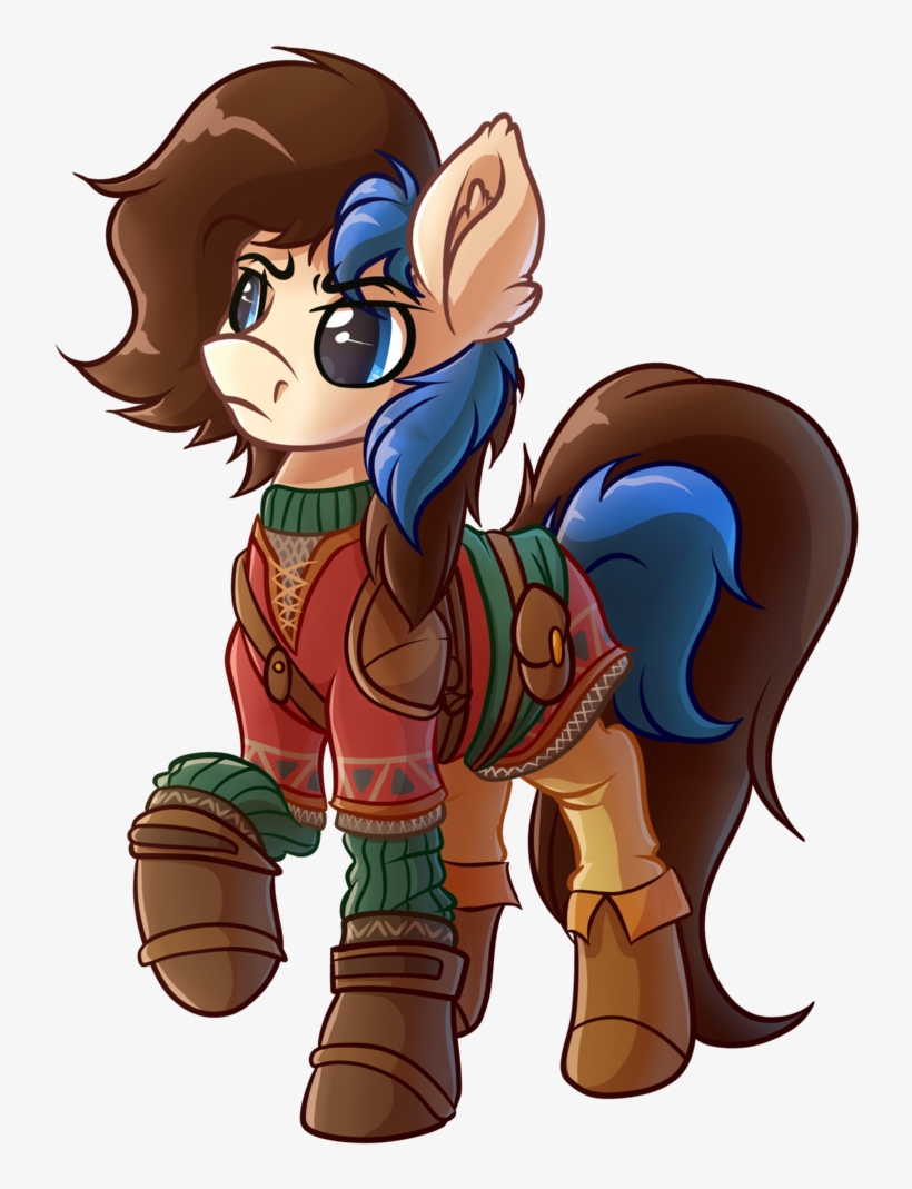 Clothes, Crossover, Ear Fluff, Earth Pony, Link, Male, - Link Breath Of The Wild Crossover, transparent png download