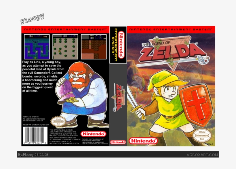 Download The Legend Of Zelda Free Png Photo Images - Legend Of Zelda Box Art, transparent png download