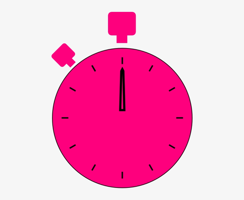 Pink Stopwatch Clipart, transparent png download
