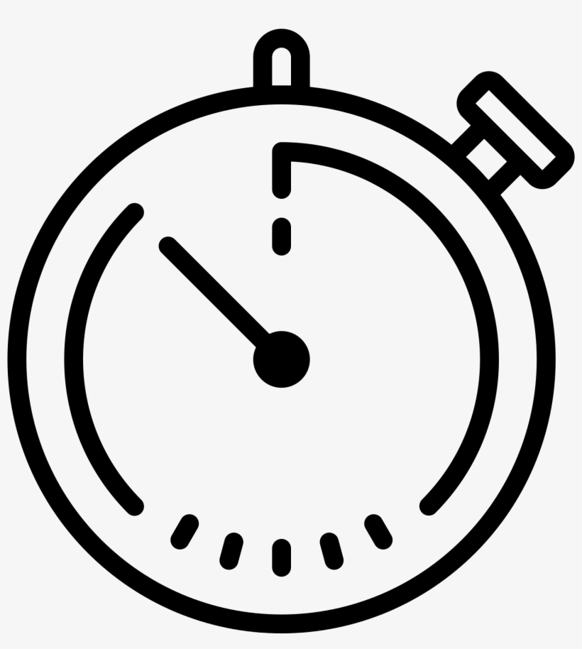 Stopwatch Icon - Stop Watch Line Icon Transparent PNG - 1600x1600 - Free Download on NicePNG